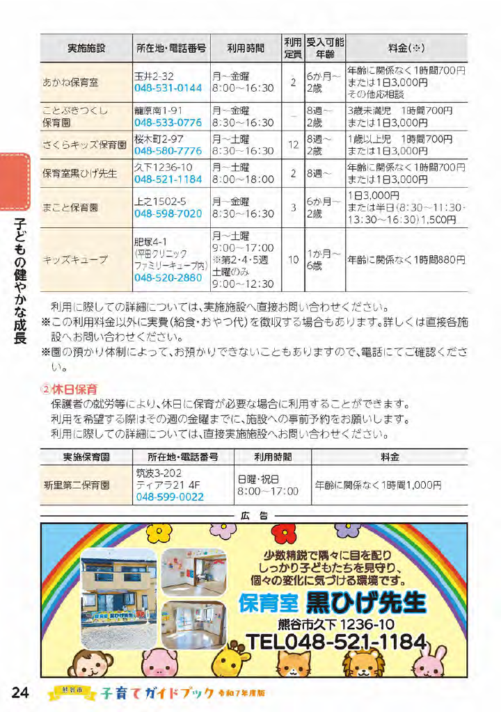 熊谷市子育てガイドブック ページ25